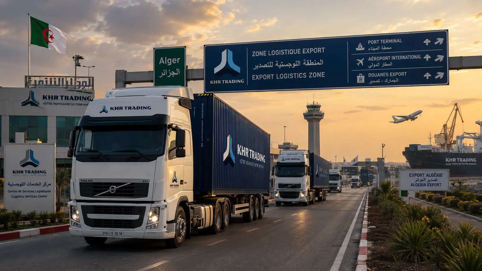 Illustration d’un corridor routier pour l’export depuis l’Algérie